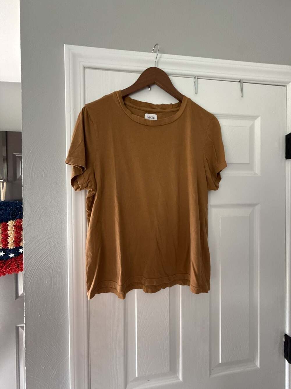 MATE the Label Organic Cotton Brown Short Sleeve Tee